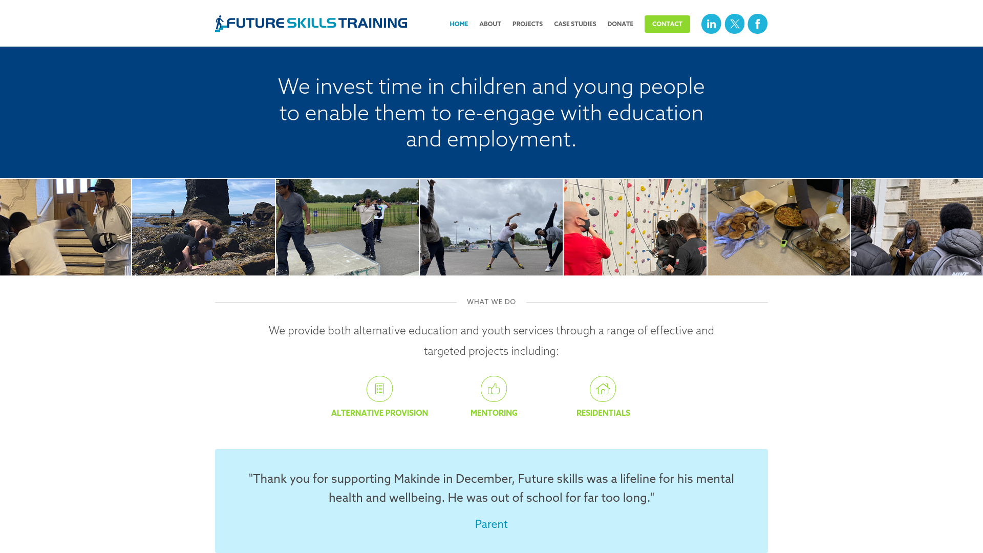Website screenshot