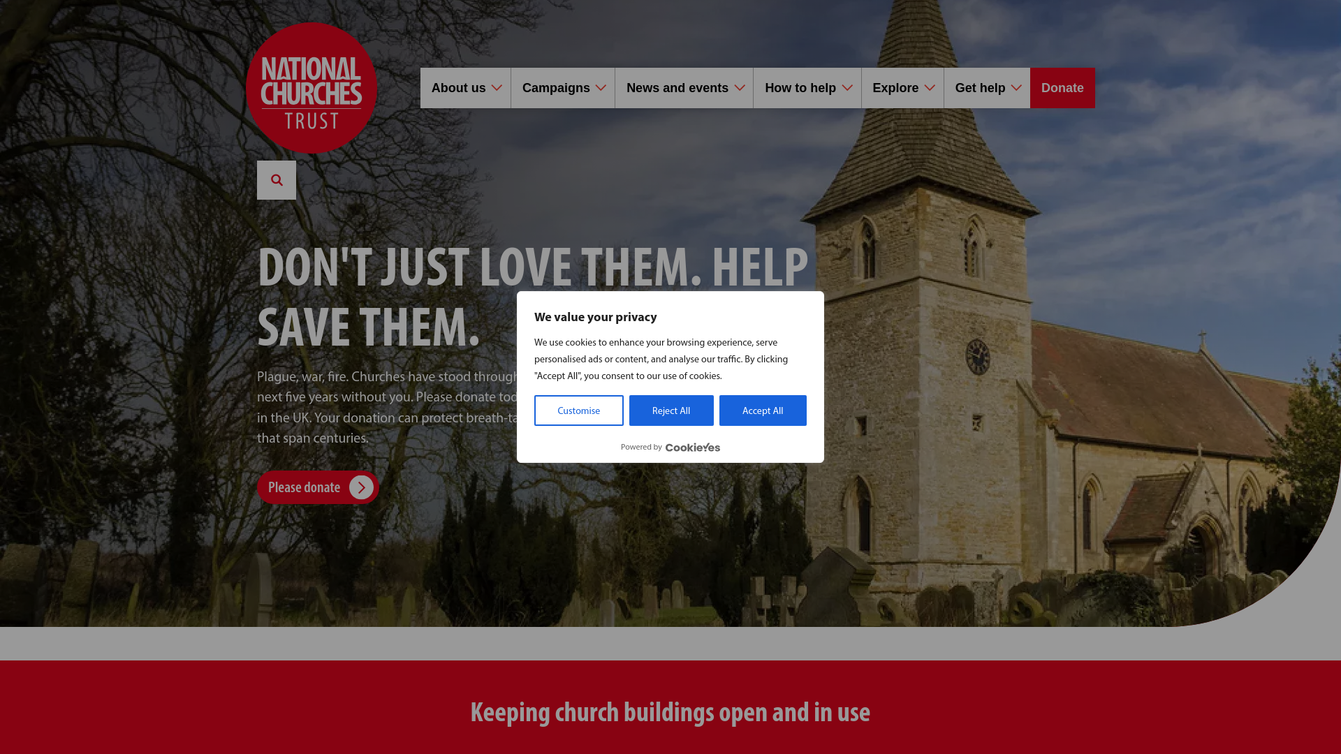 Website screenshot