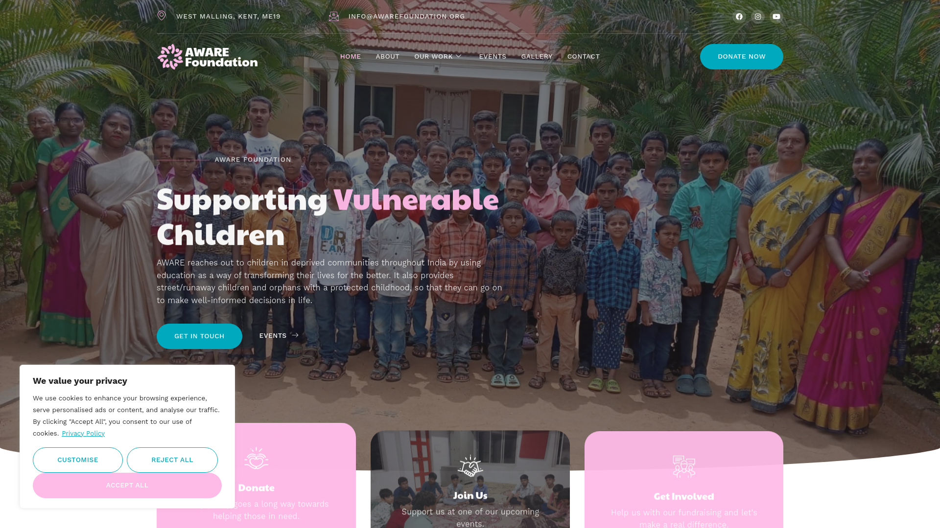 Website screenshot