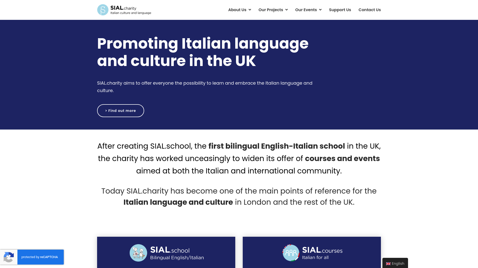 Website screenshot