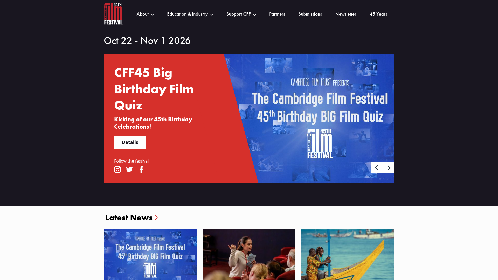 Website screenshot