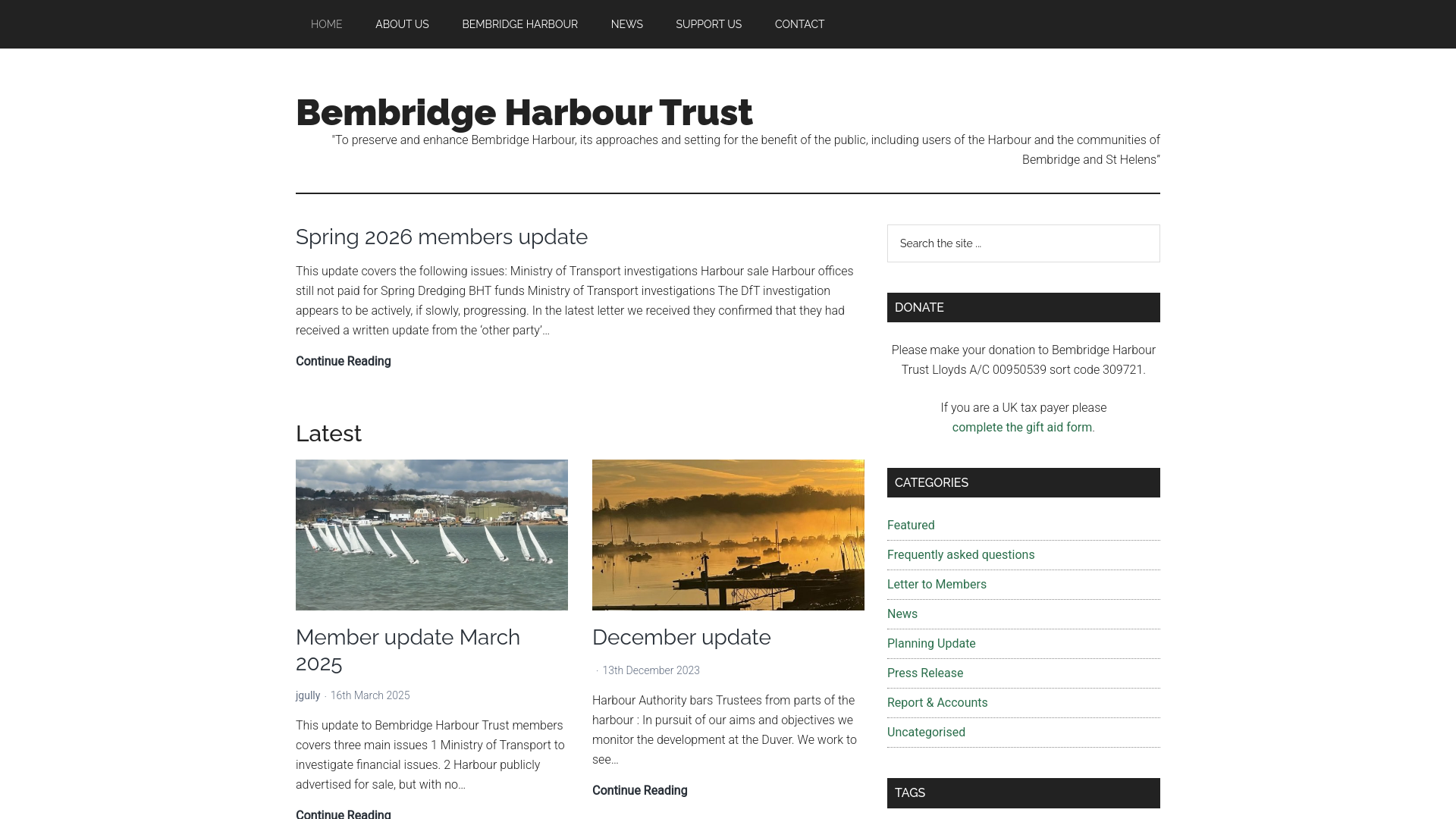 Website screenshot