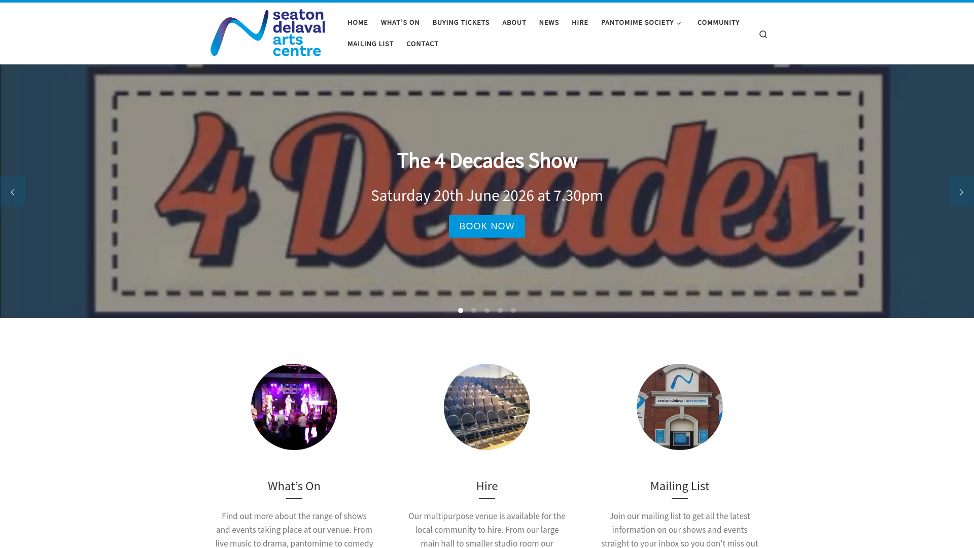 Website screenshot
