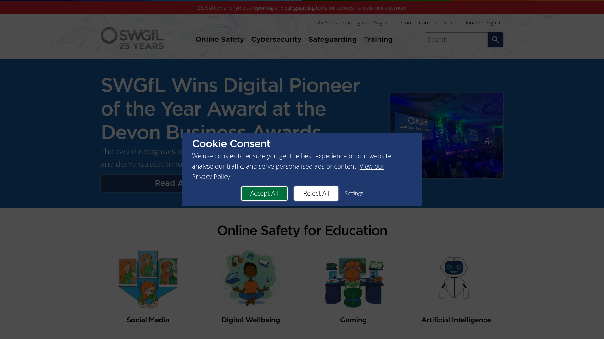Website screenshot