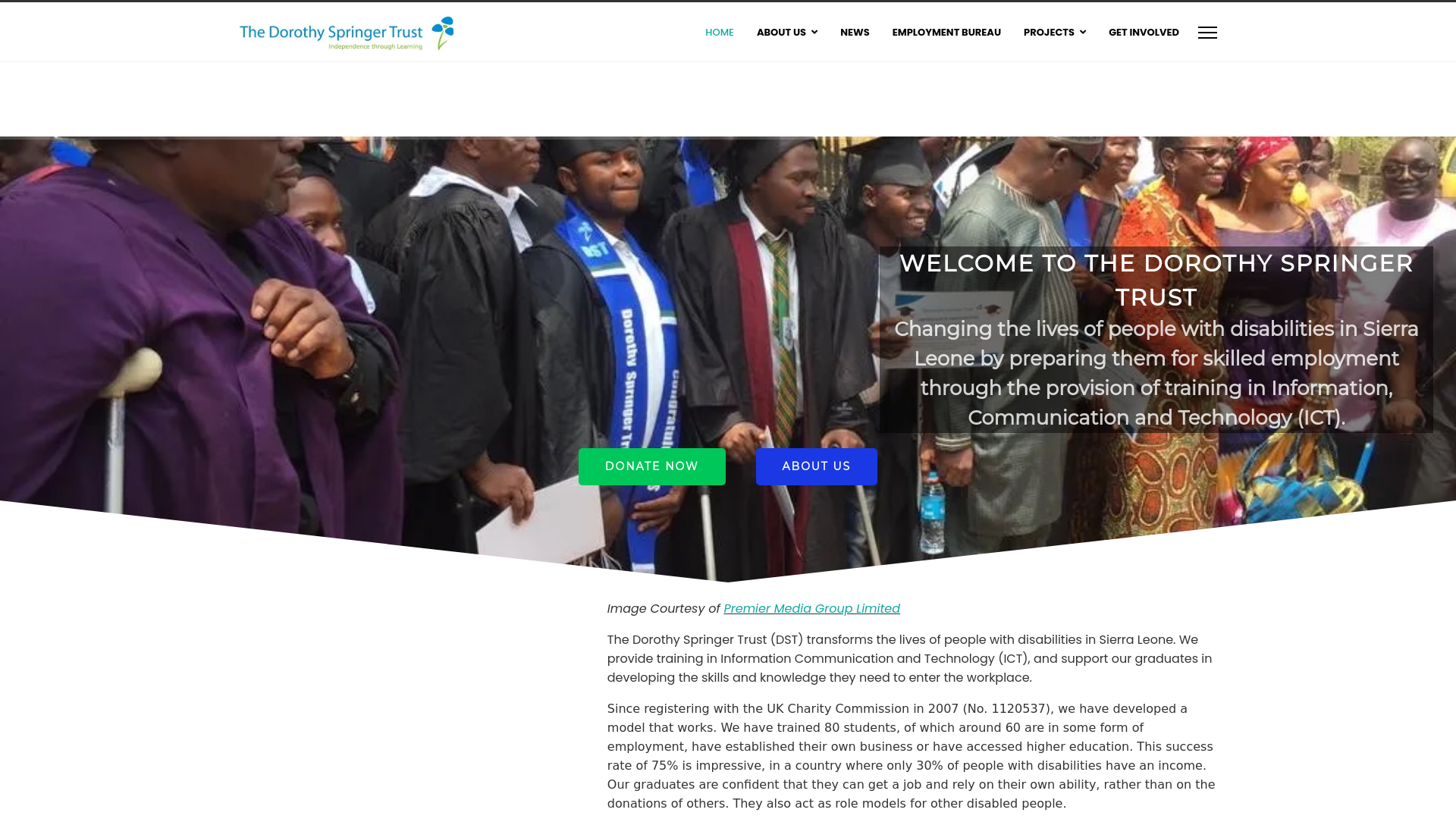 Website screenshot