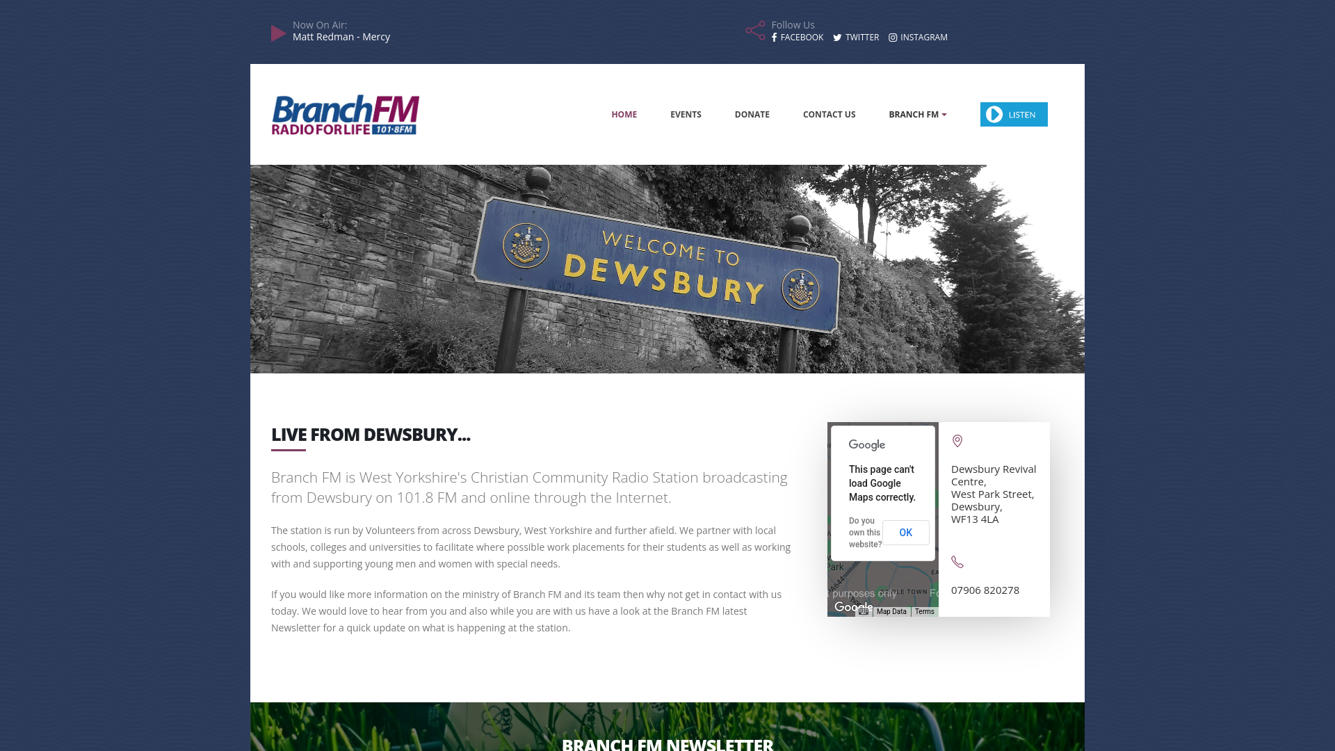 Website screenshot