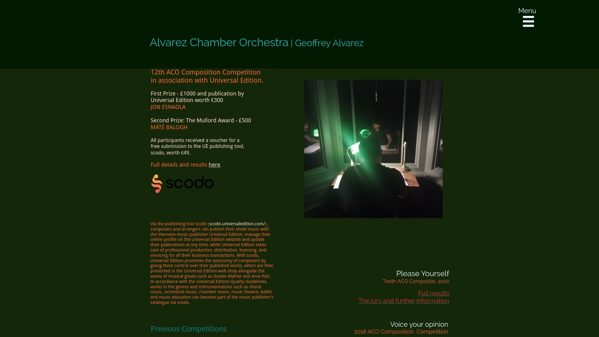 Website screenshot