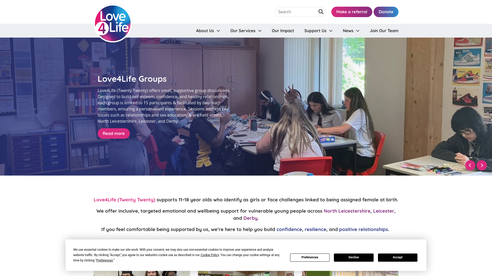 Website screenshot