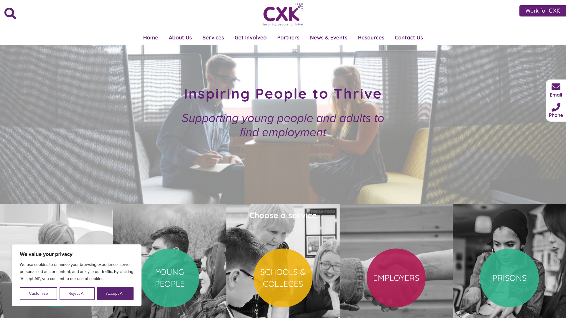 Website screenshot