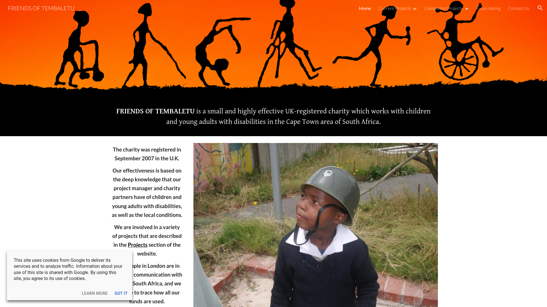 Website screenshot