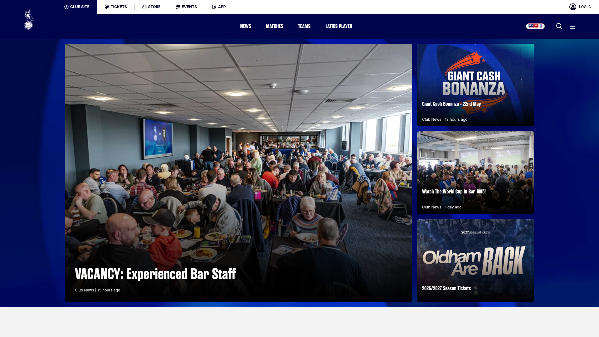 Website screenshot