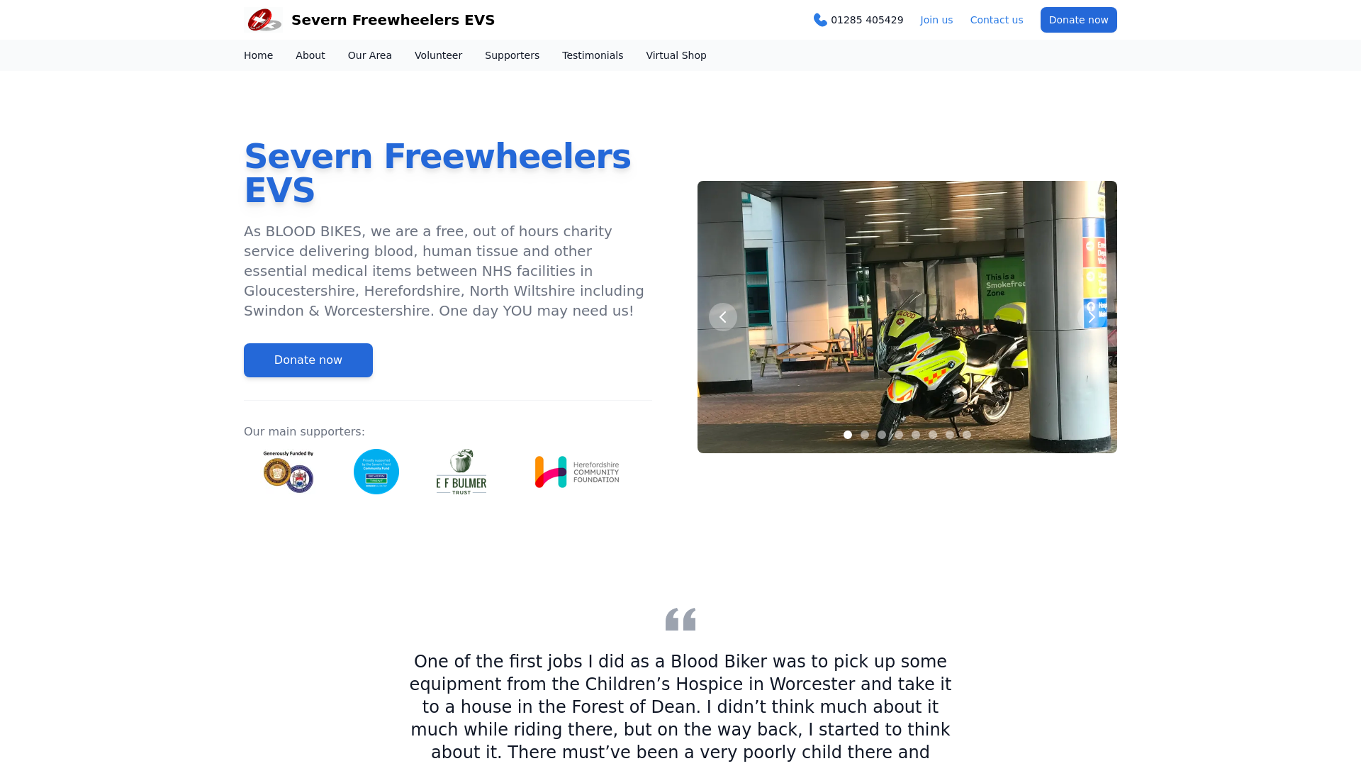 Website screenshot