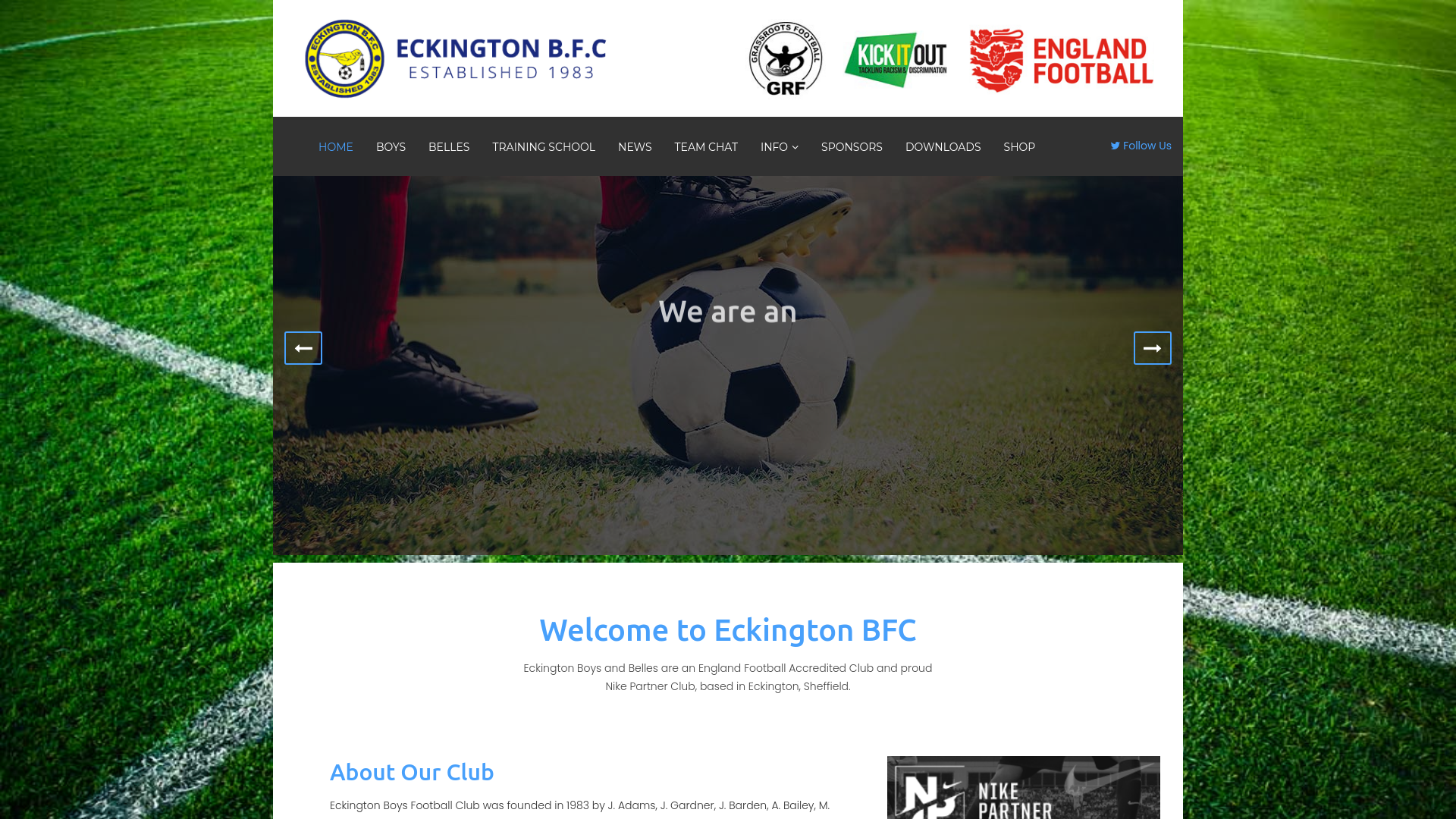 Website screenshot