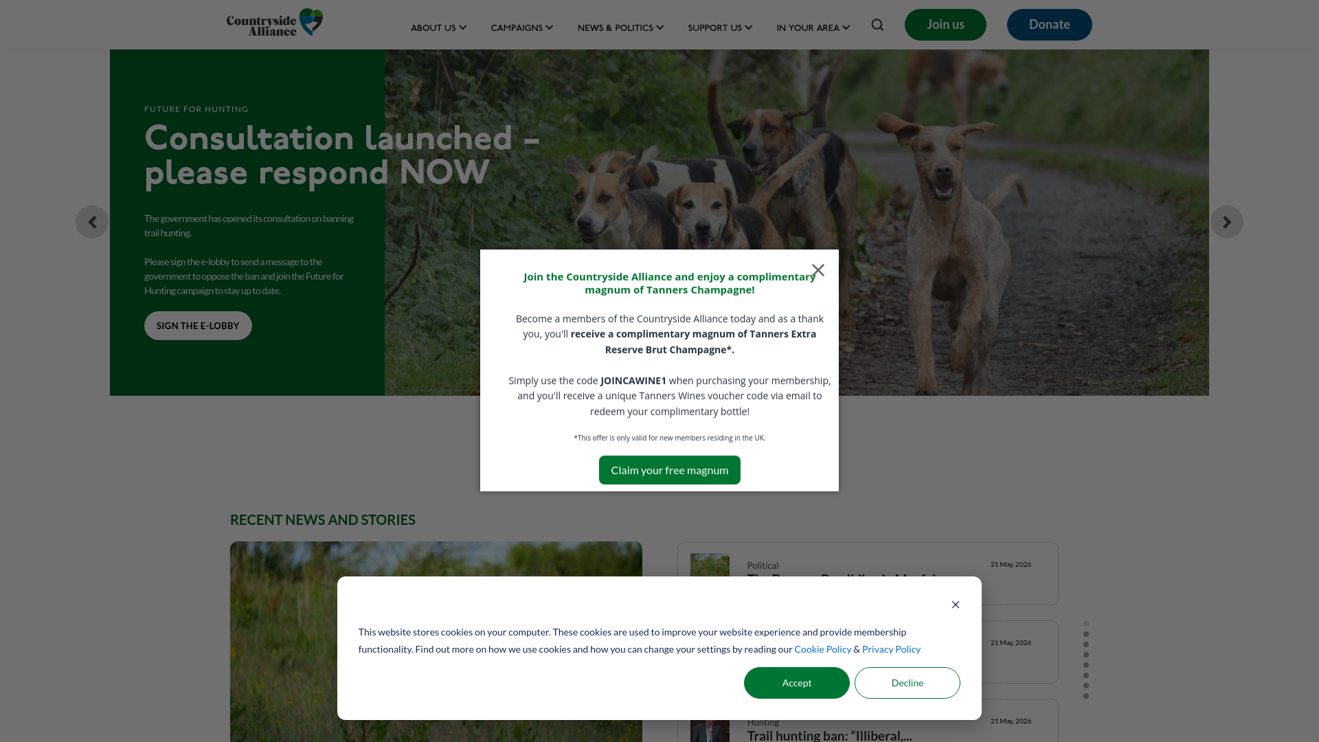 Website screenshot