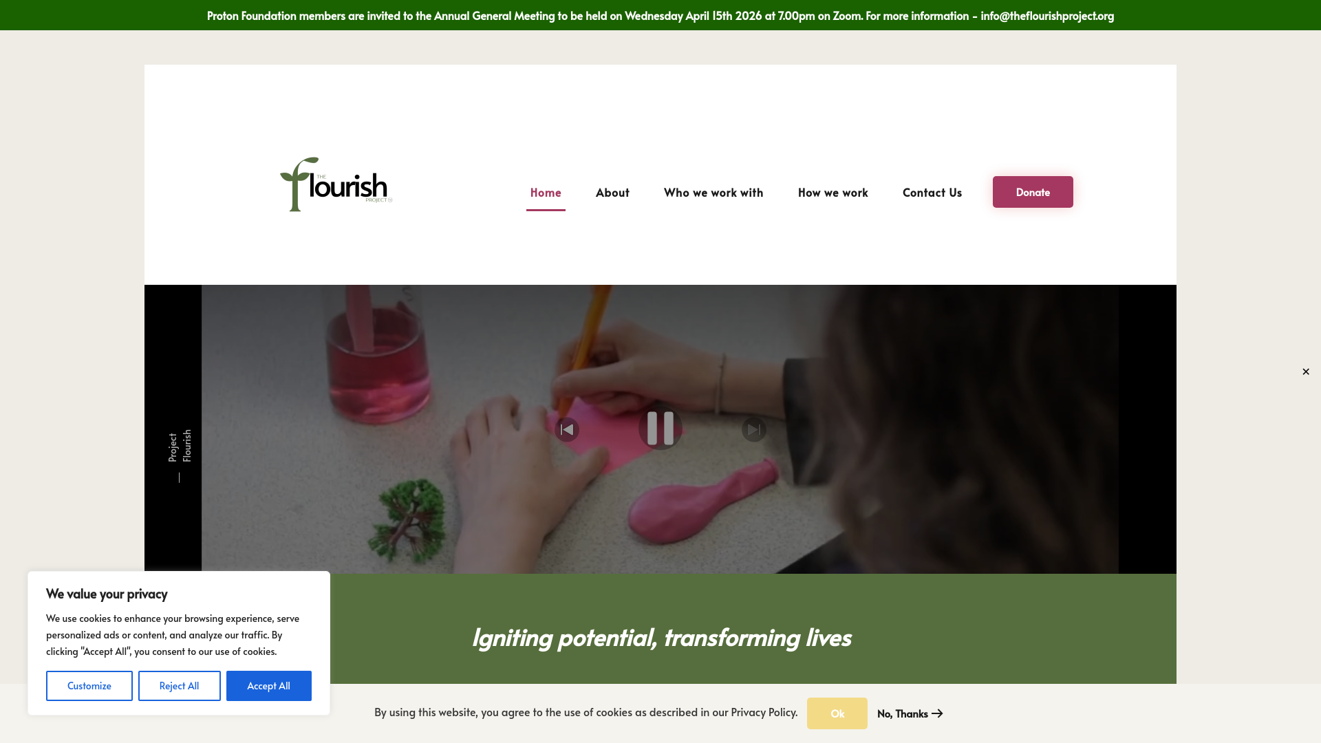 Website screenshot