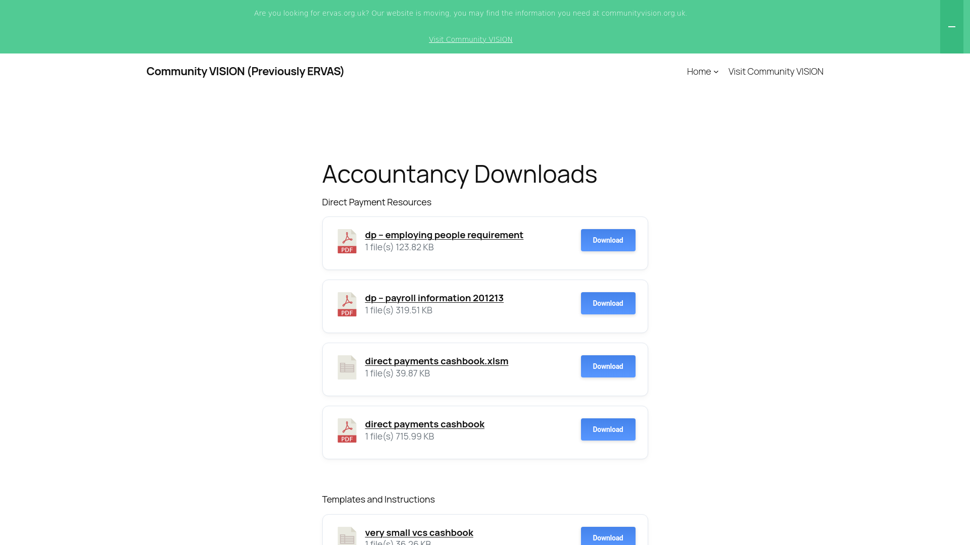 Website screenshot