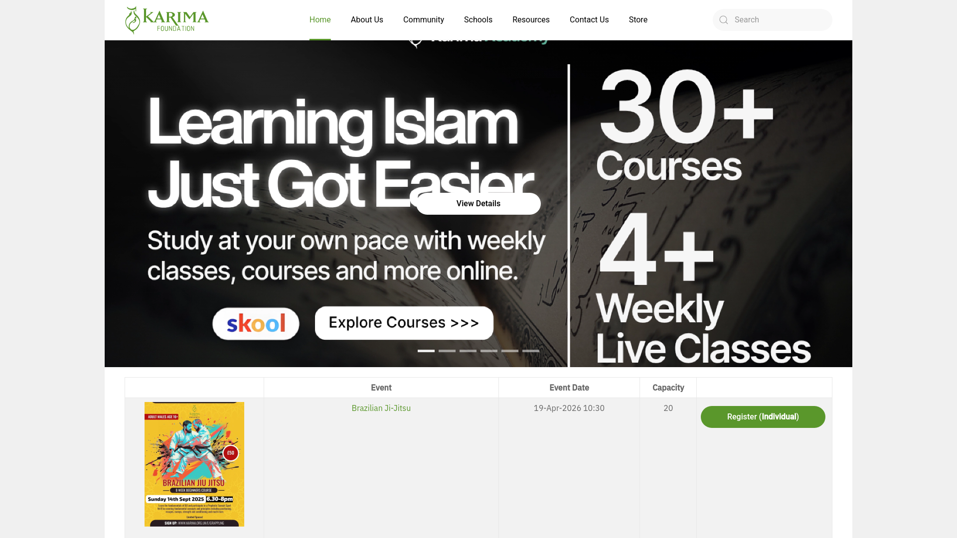 Website screenshot