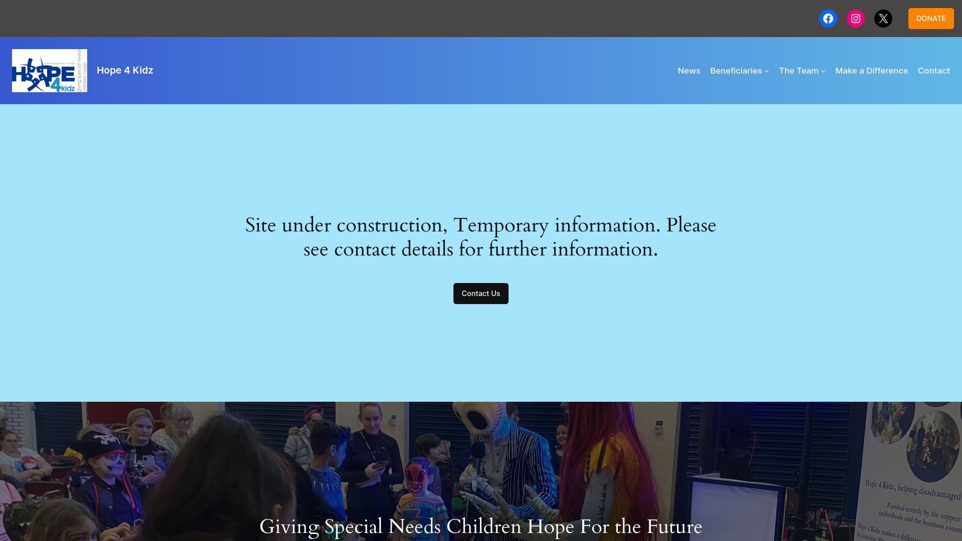 Website screenshot
