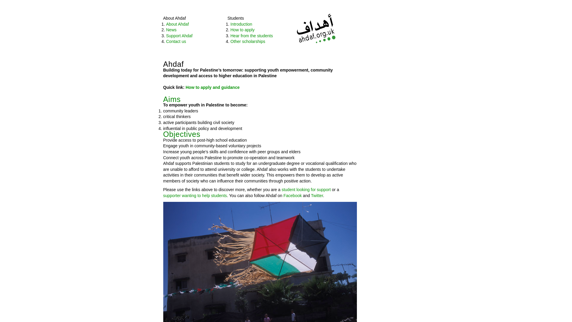 Website screenshot