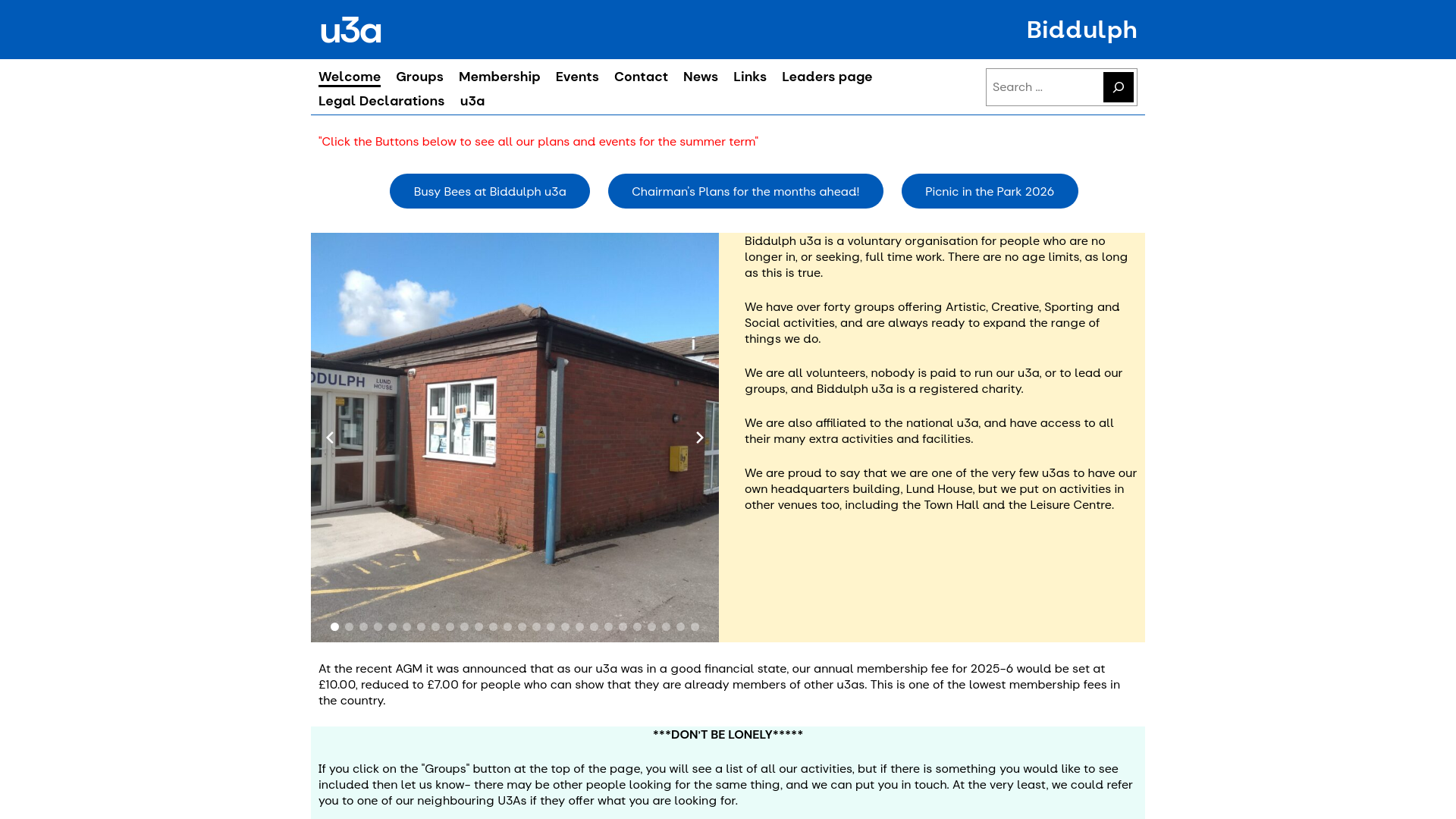 Website screenshot