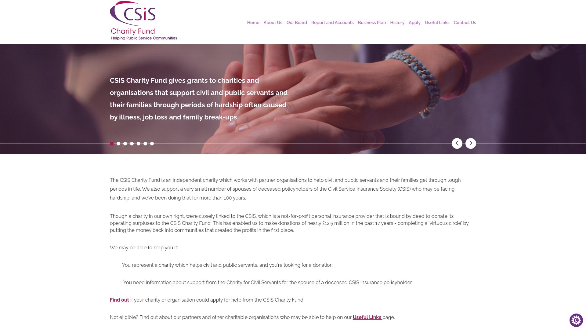 Website screenshot