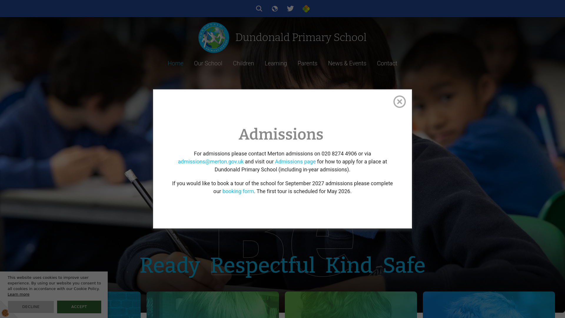 Website screenshot