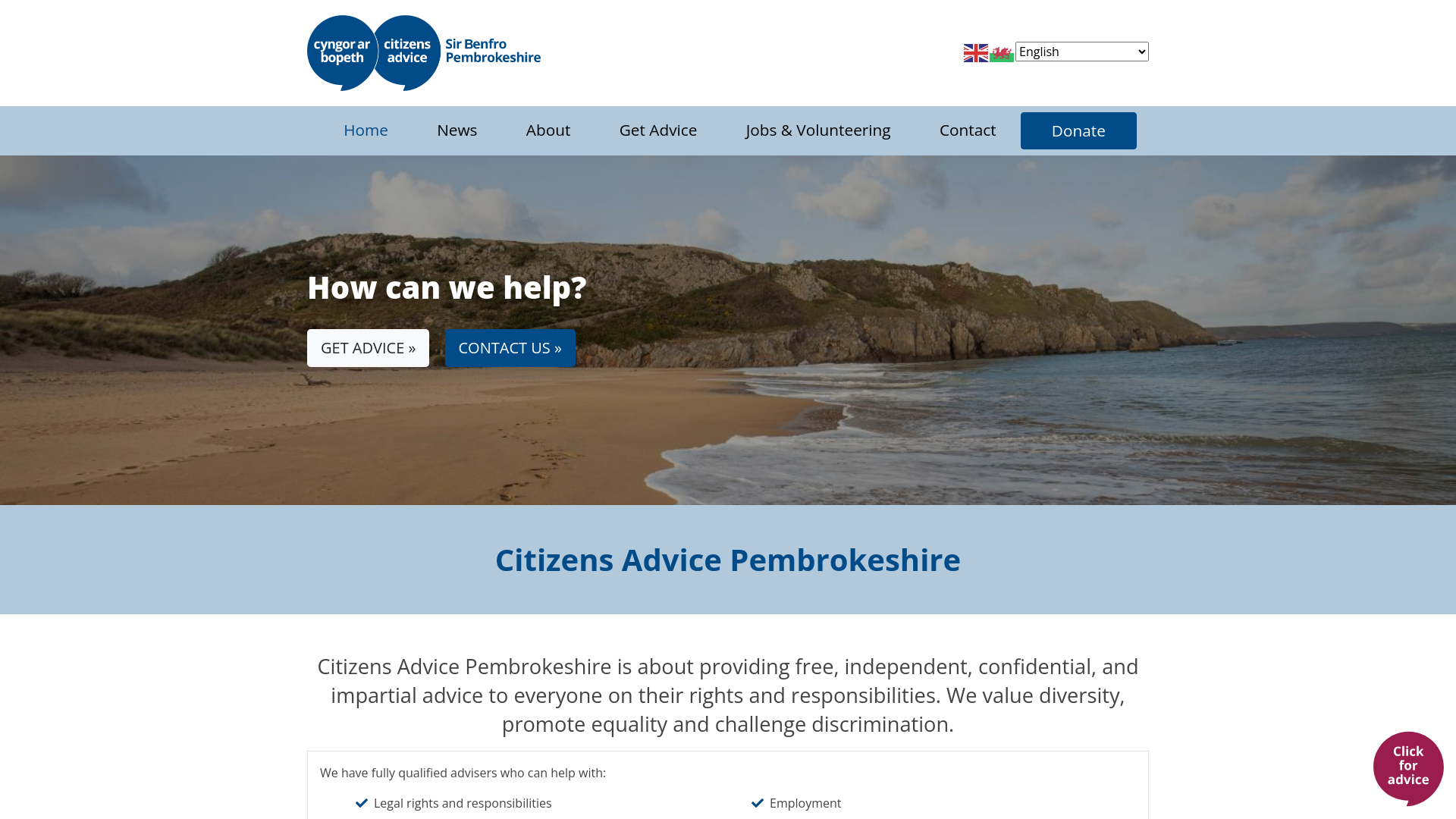 Website screenshot