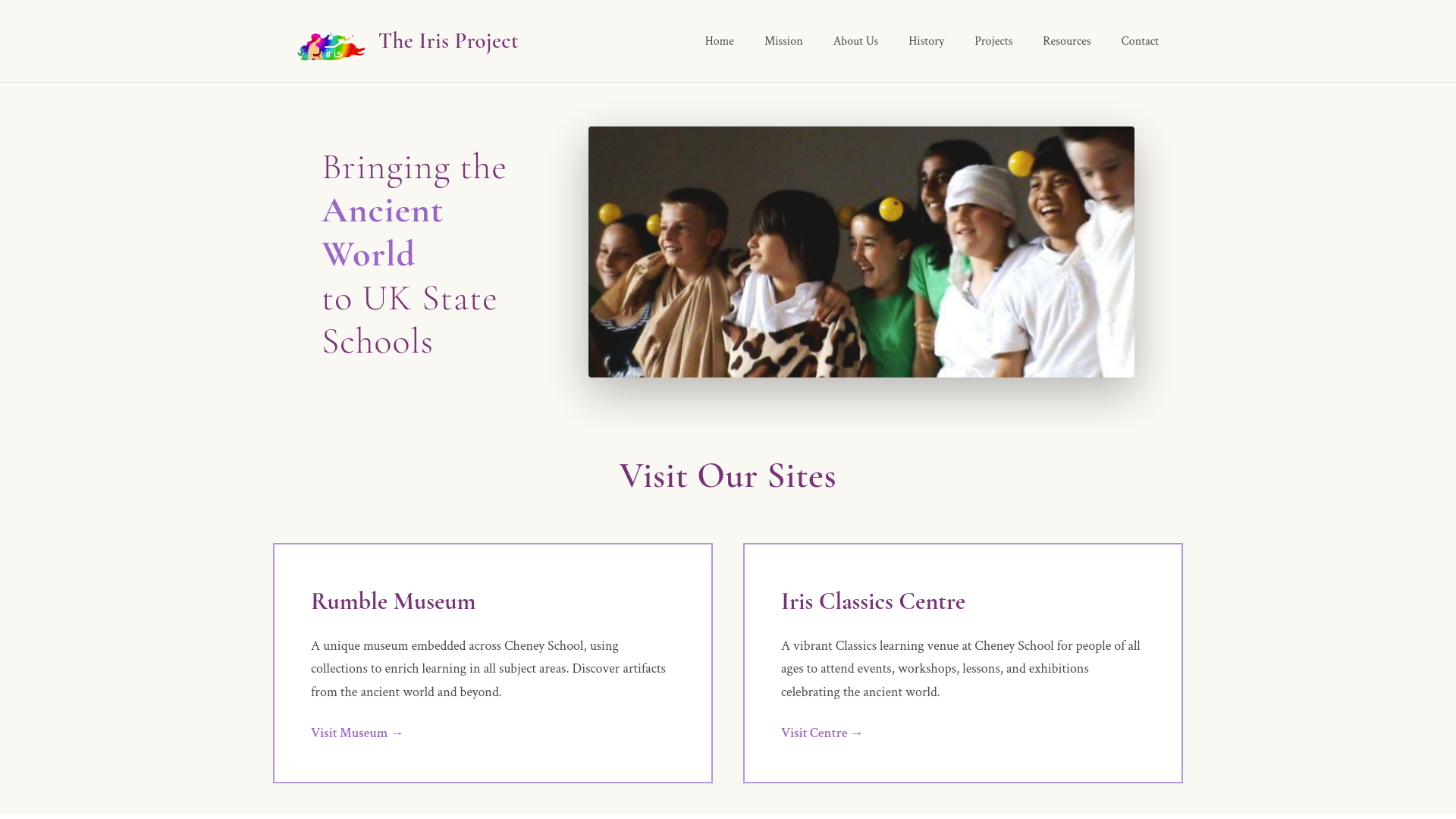 Website screenshot