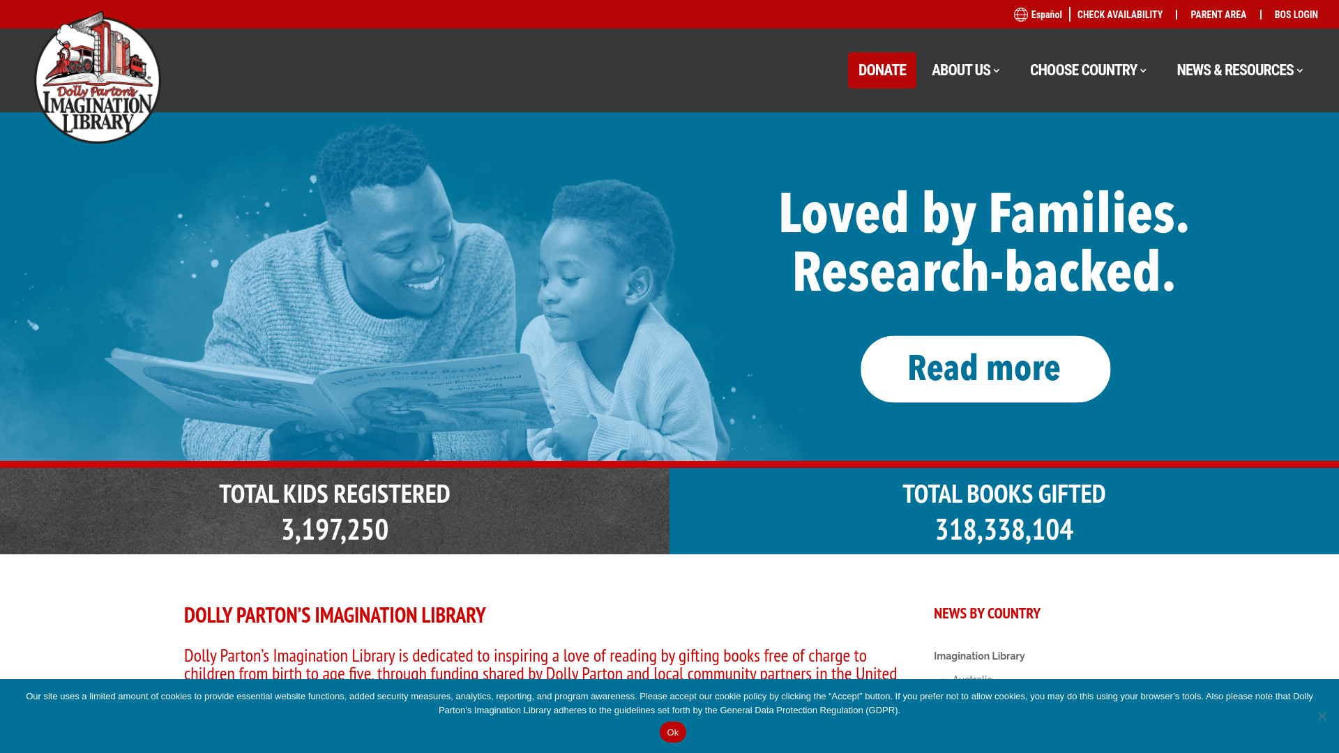 Website screenshot
