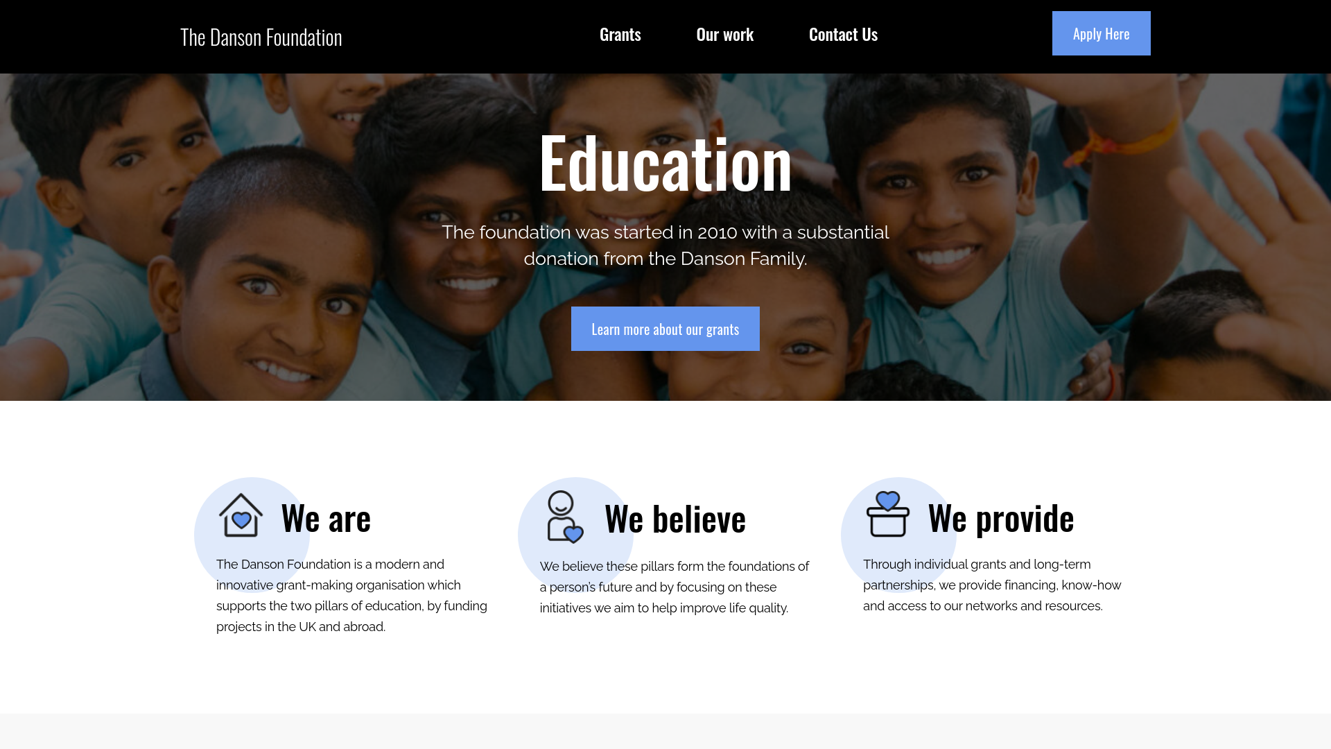 Website screenshot