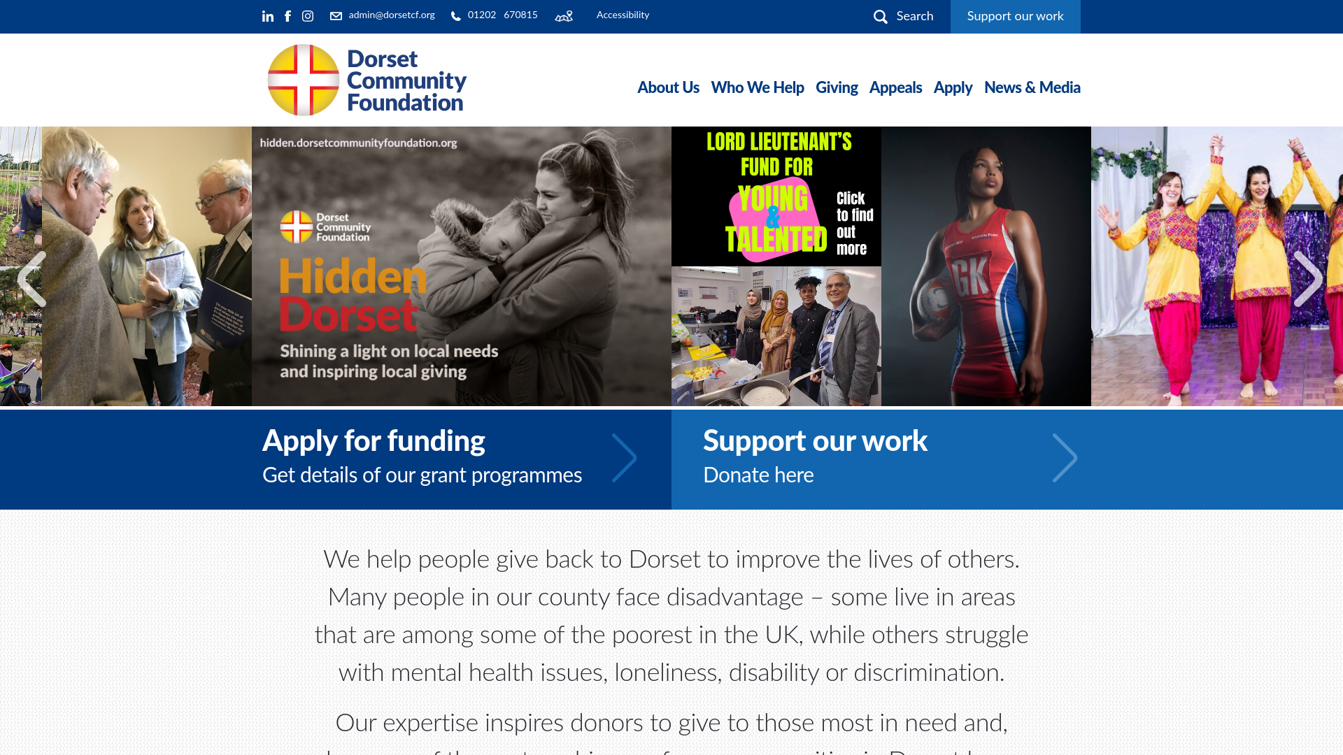 Website screenshot