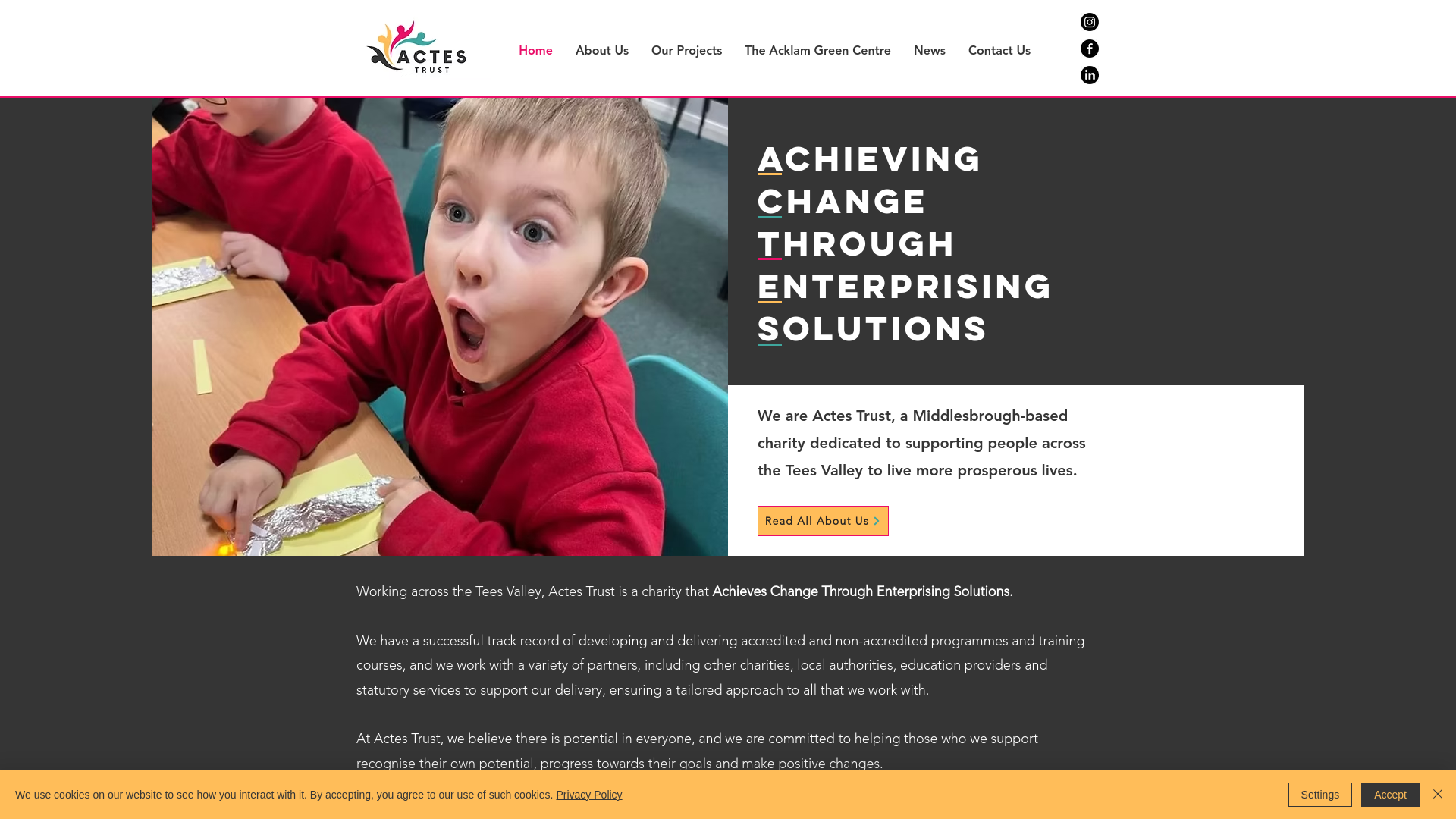 Website screenshot