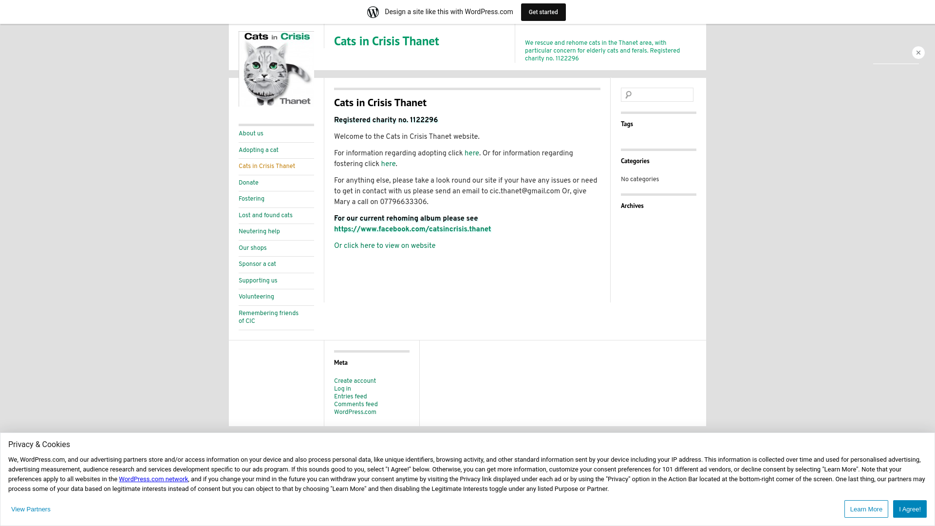 Website screenshot