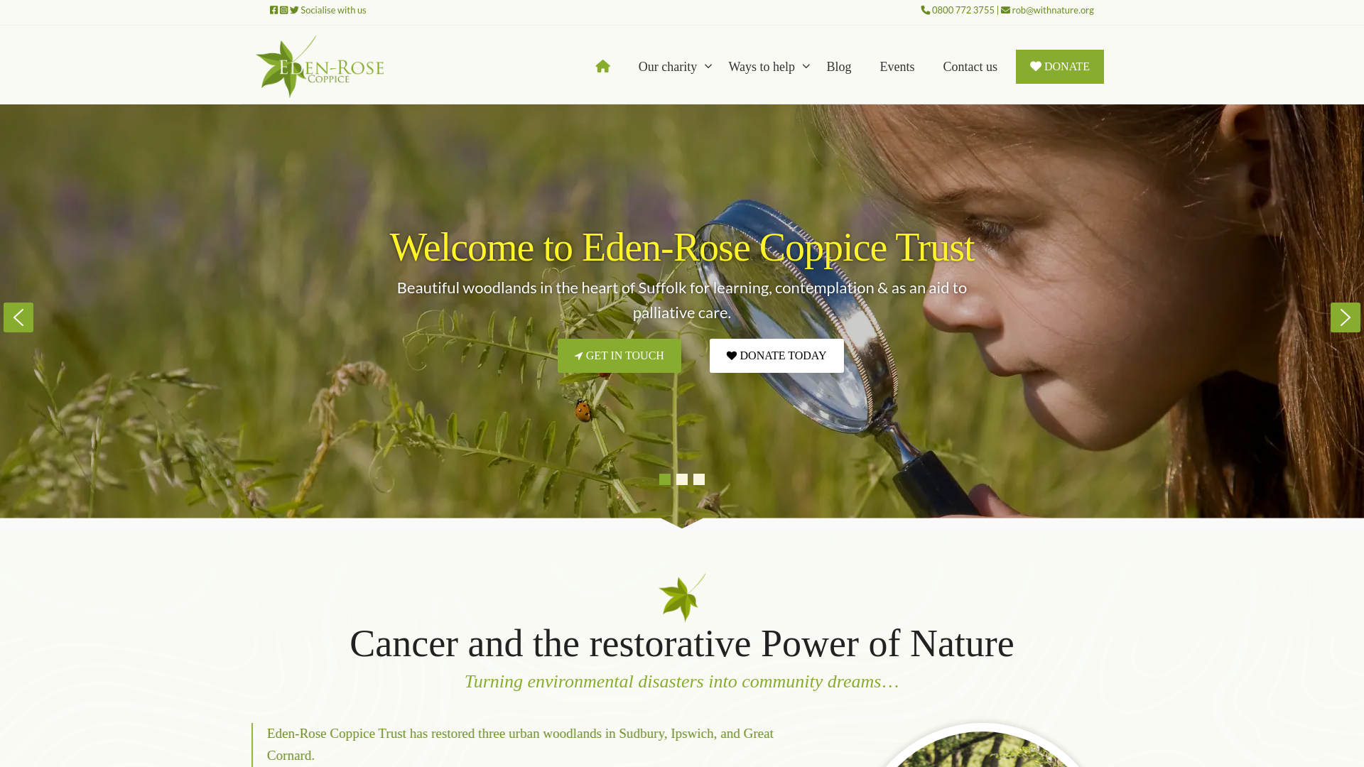Website screenshot