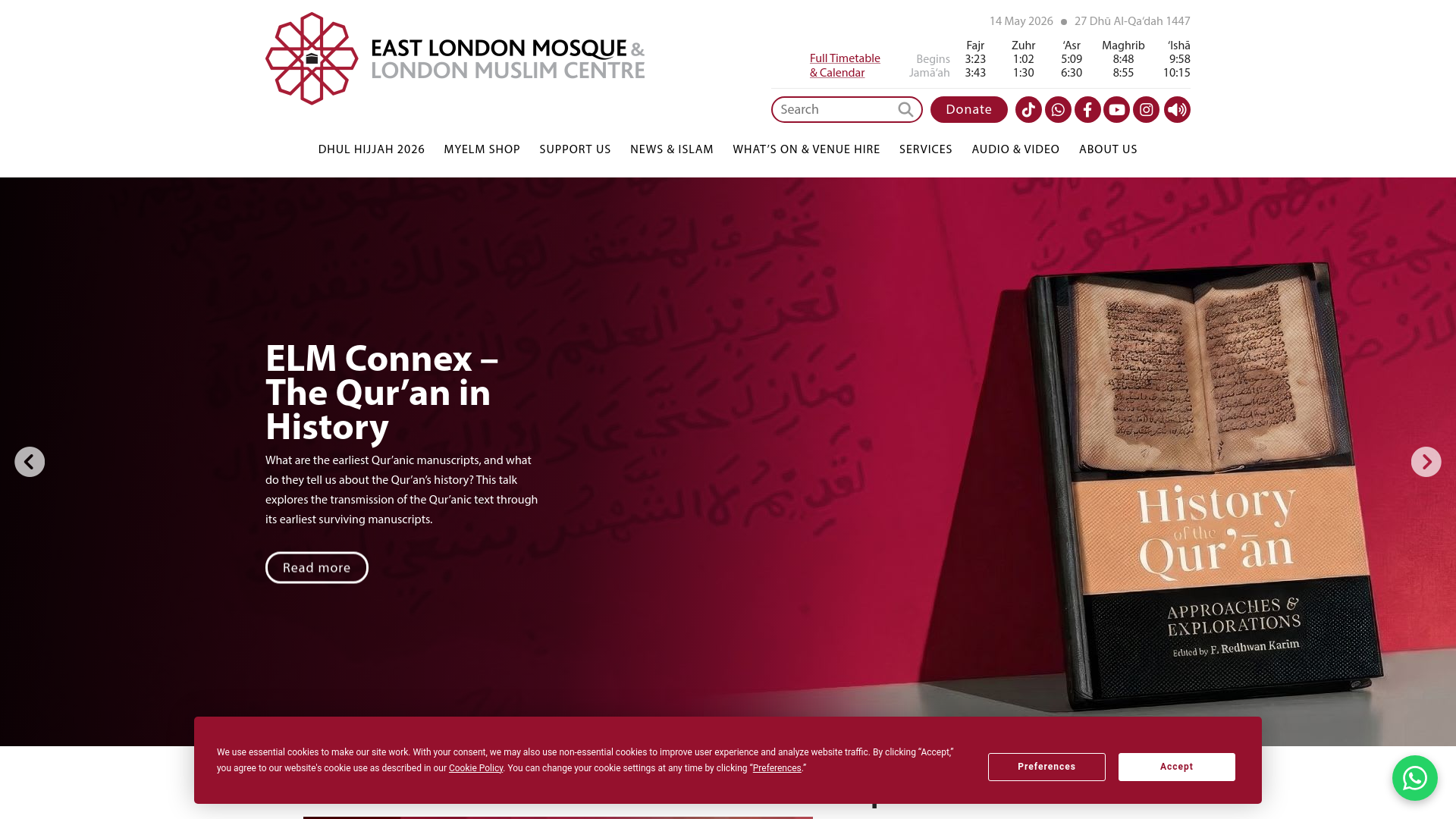 Website screenshot