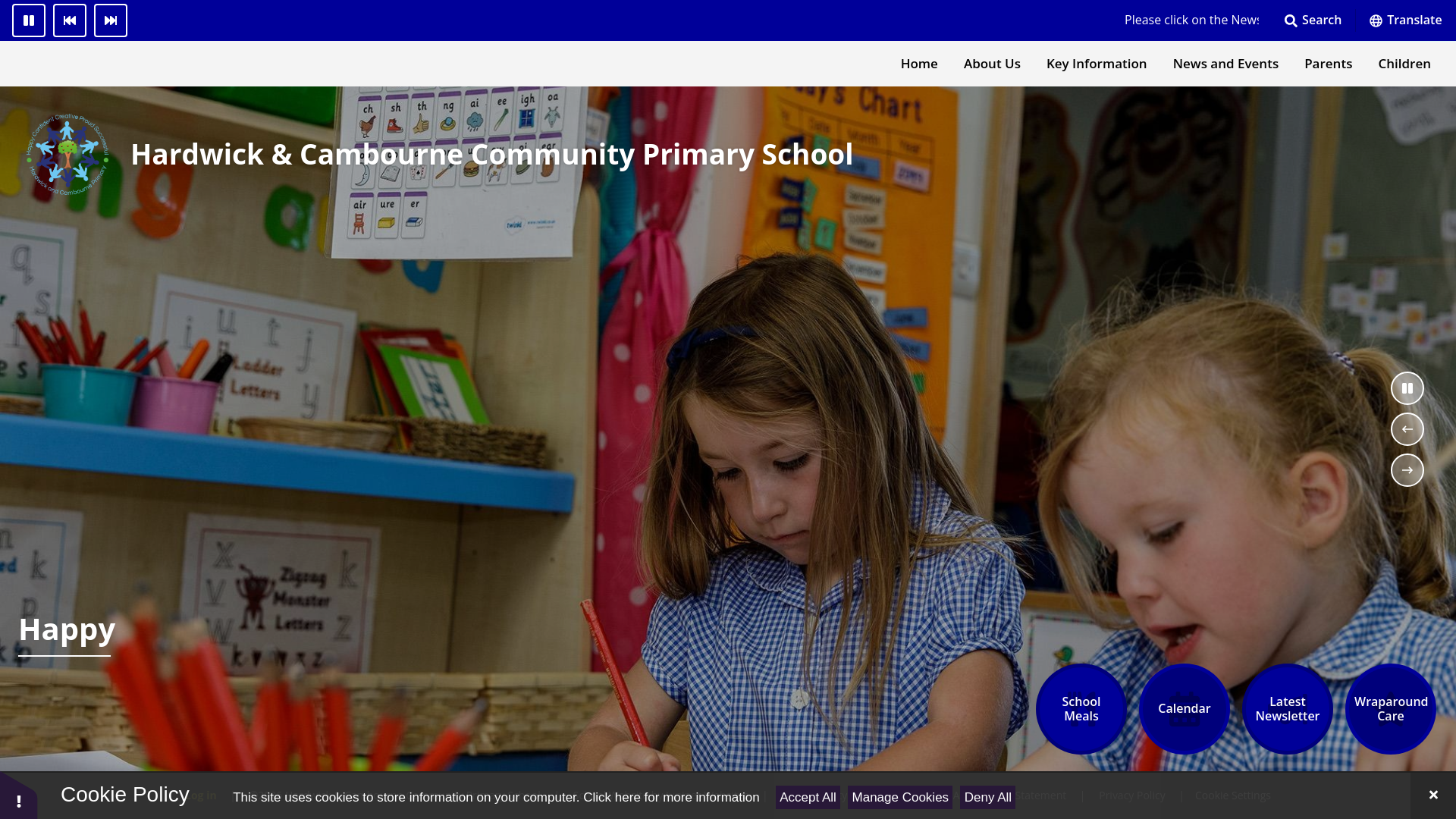 Website screenshot
