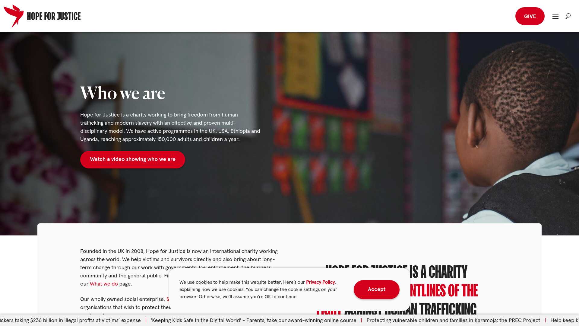 Website screenshot