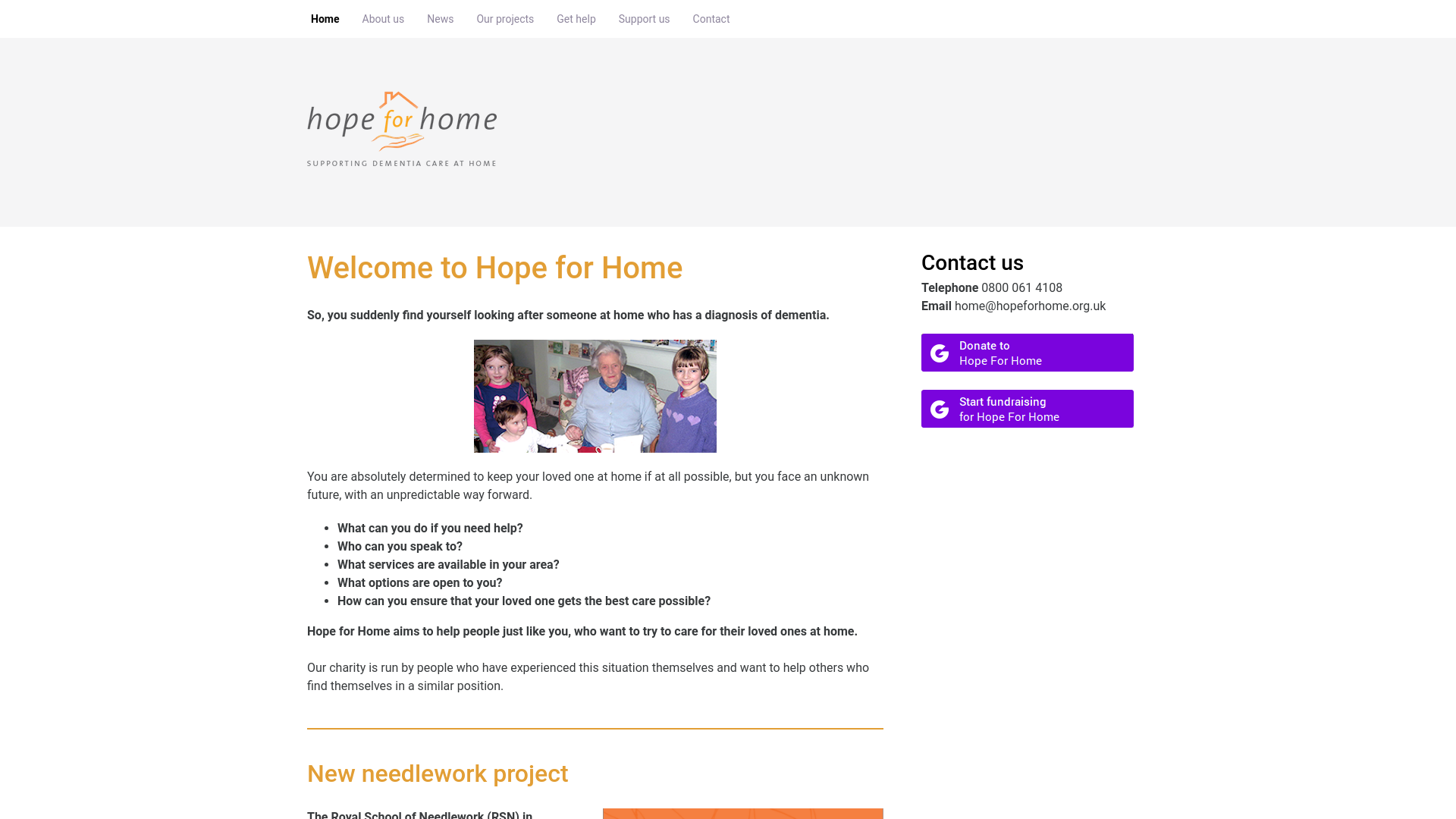 Website screenshot