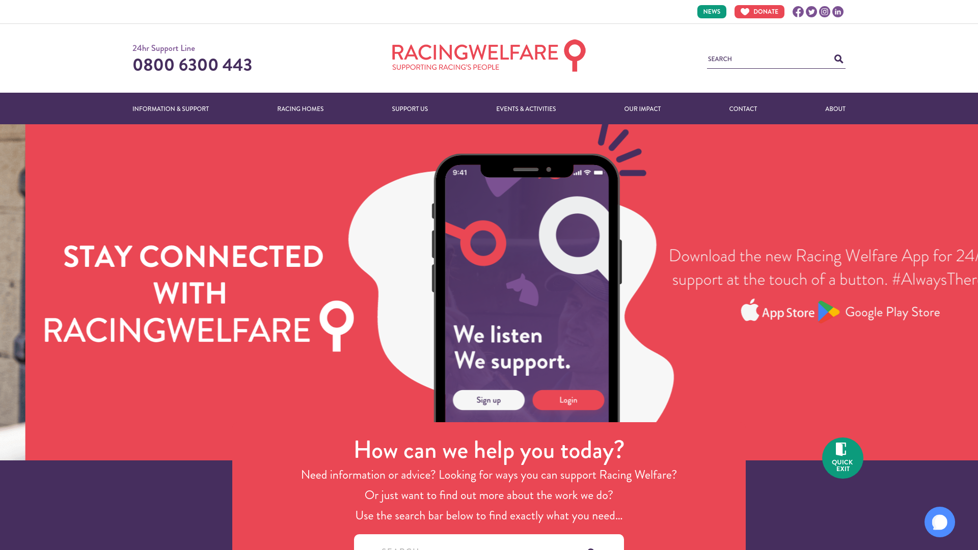 Website screenshot
