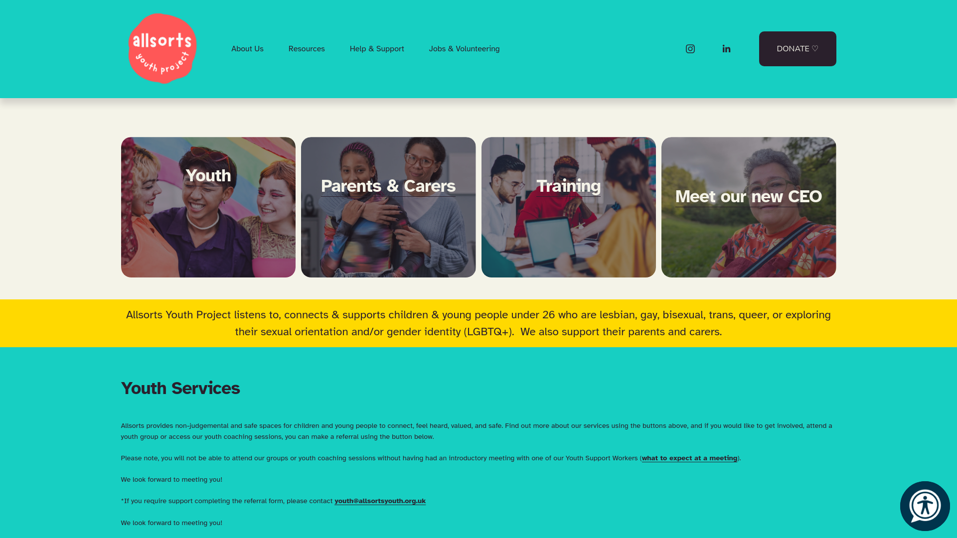 Website screenshot