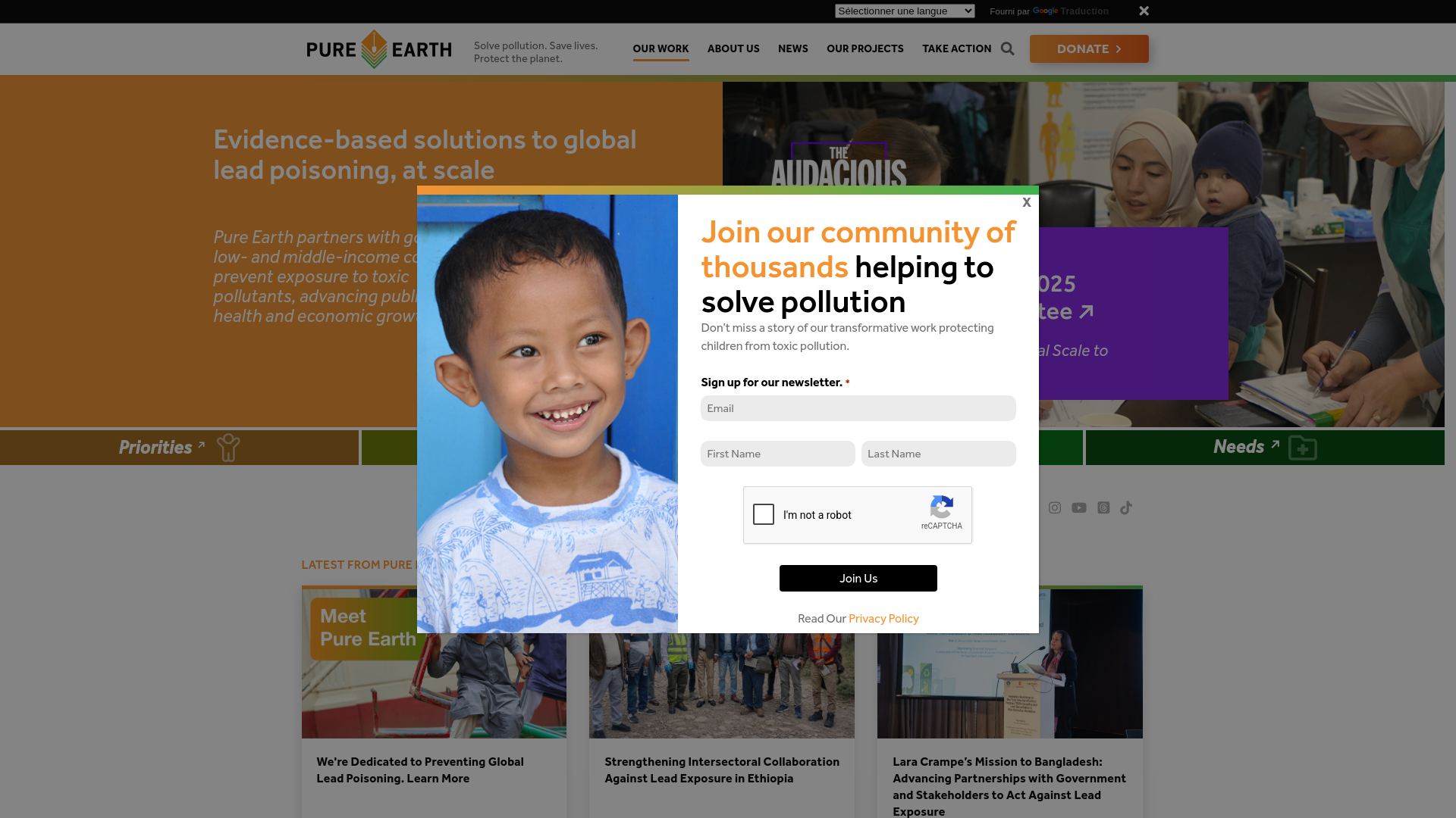 Website screenshot