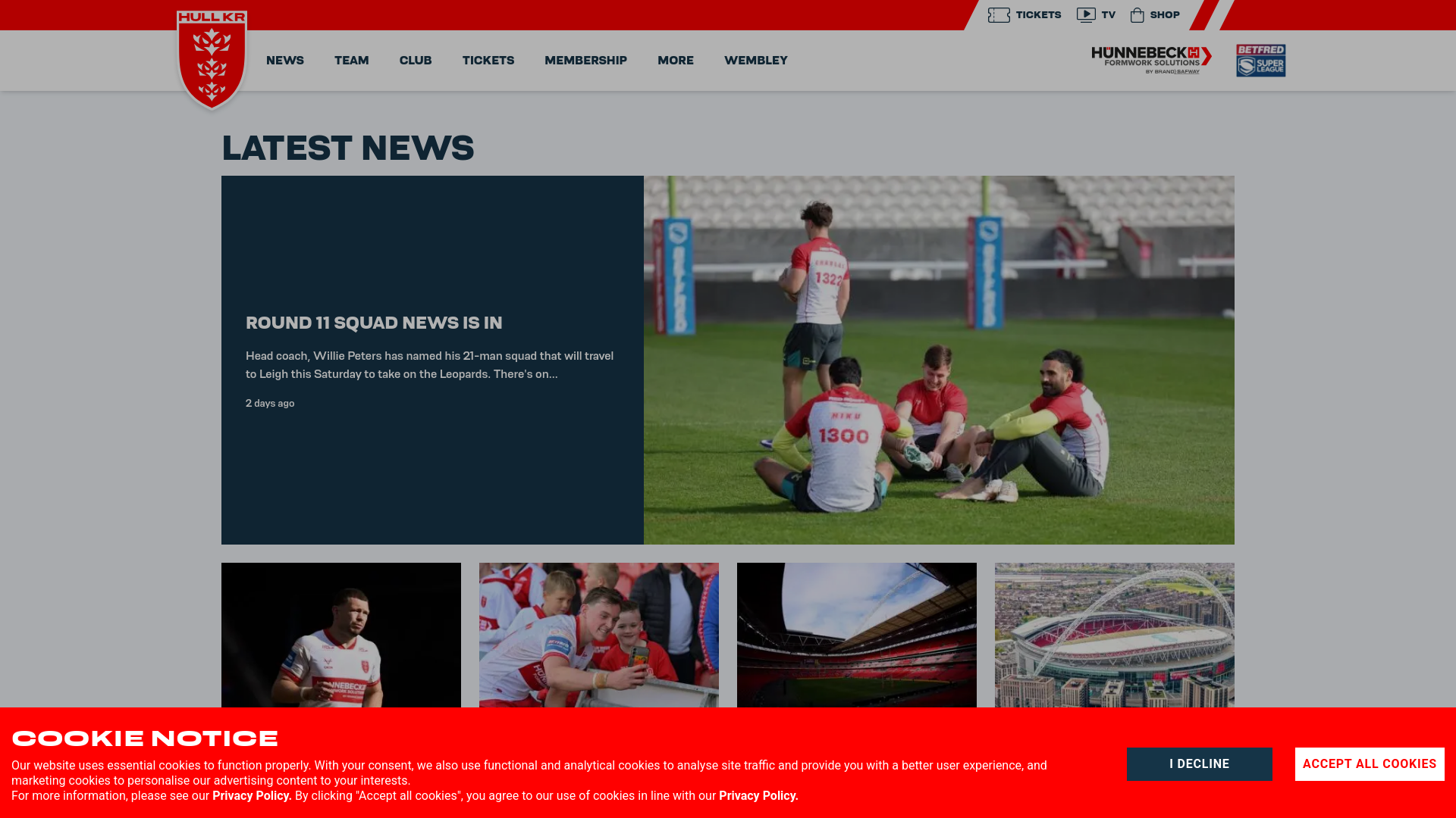 Website screenshot