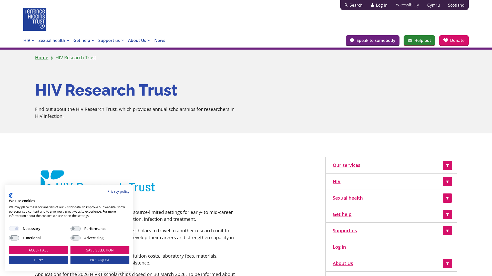 Website screenshot