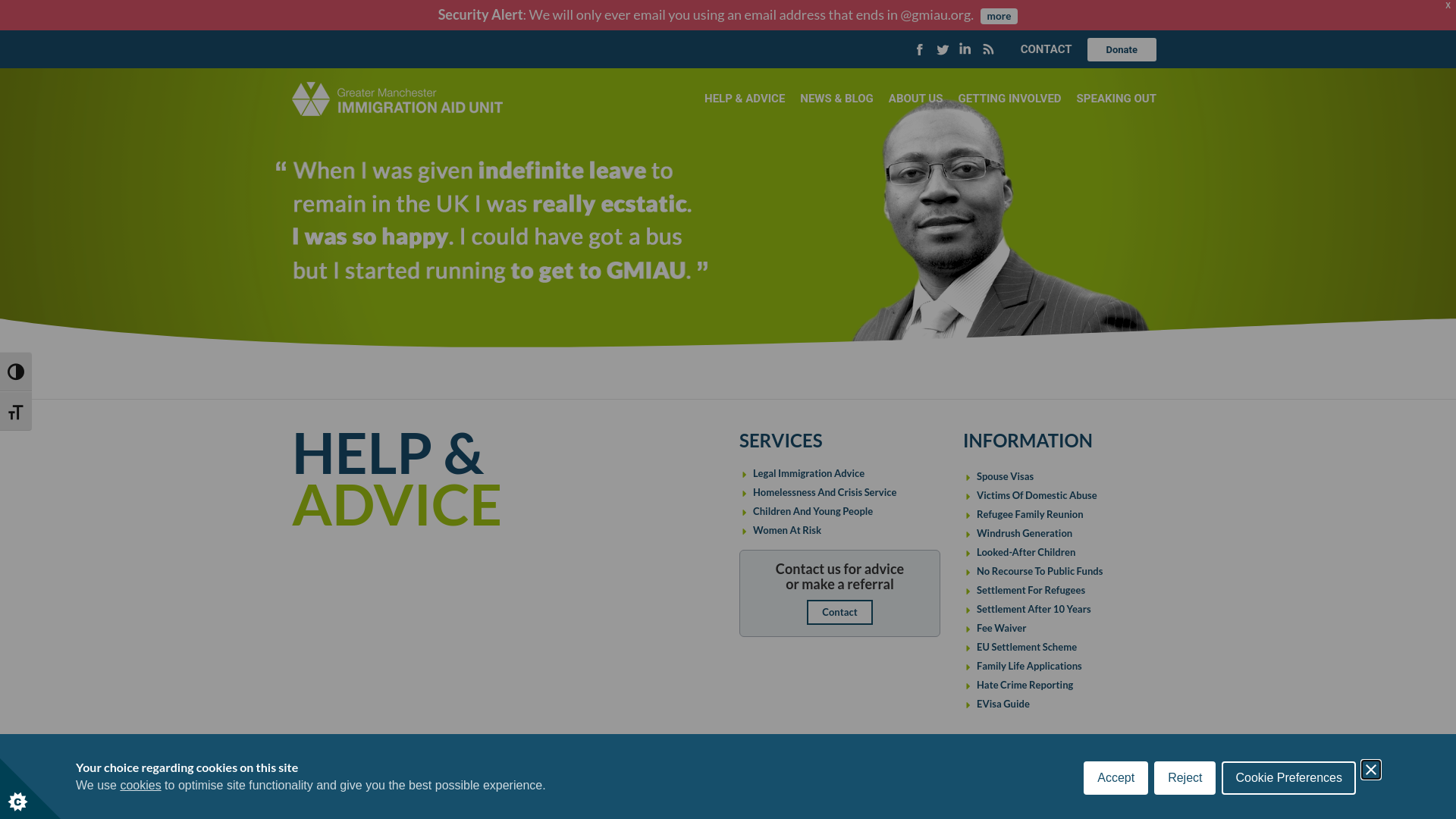 Website screenshot