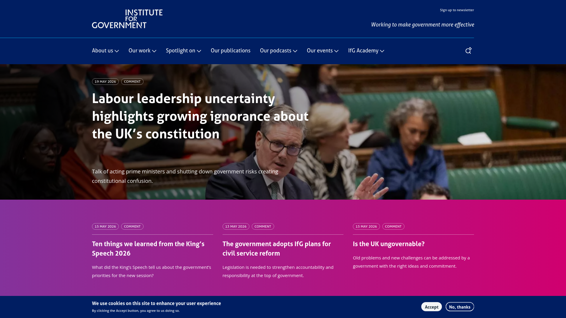 Website screenshot