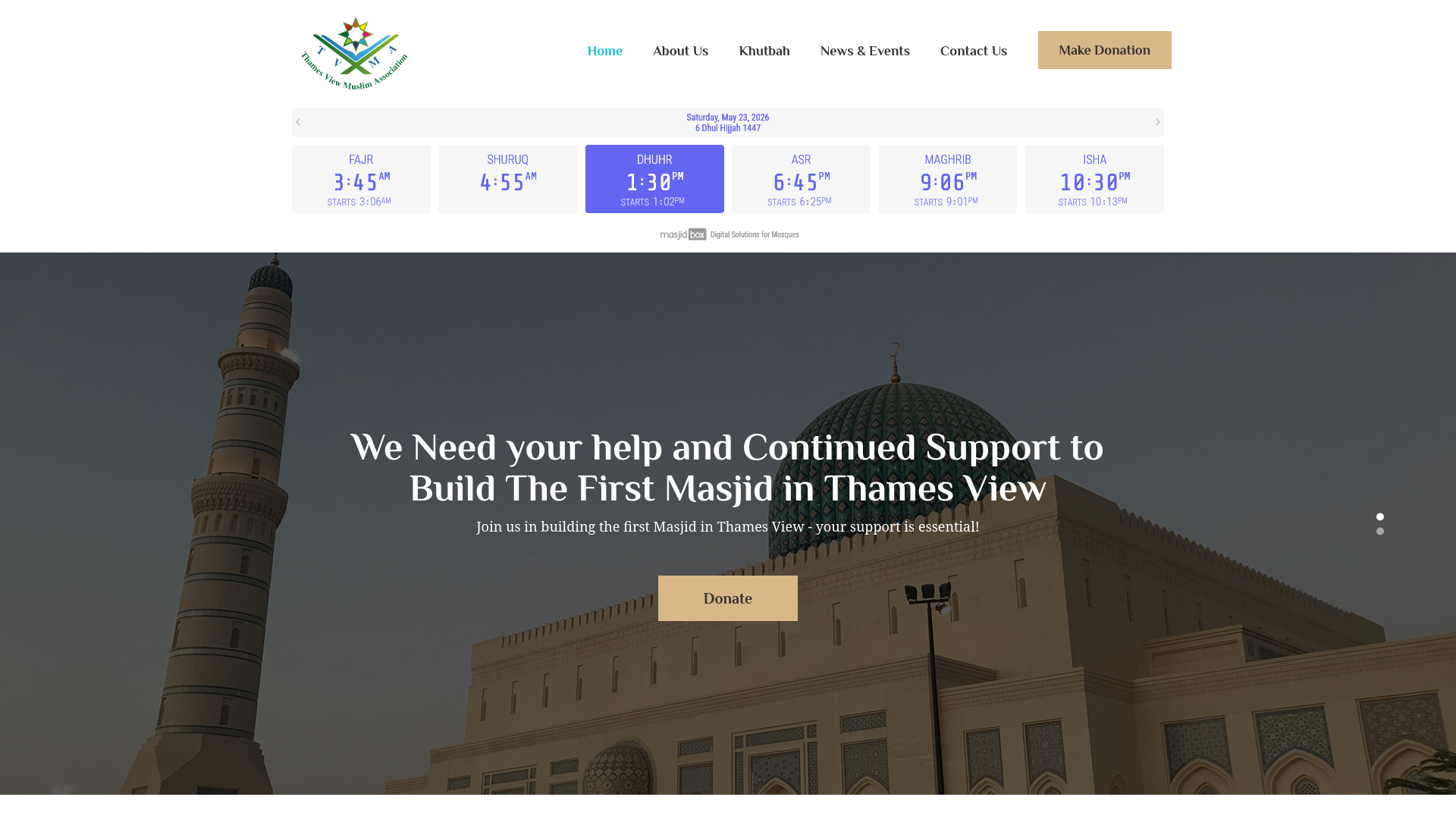 Website screenshot
