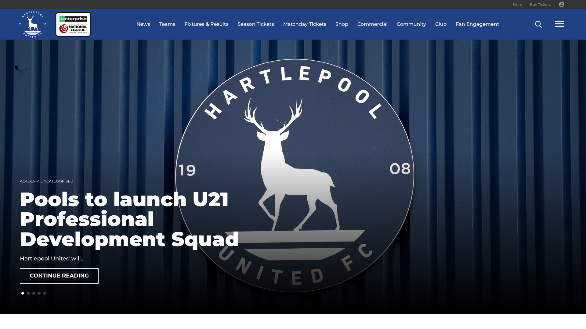 Website screenshot