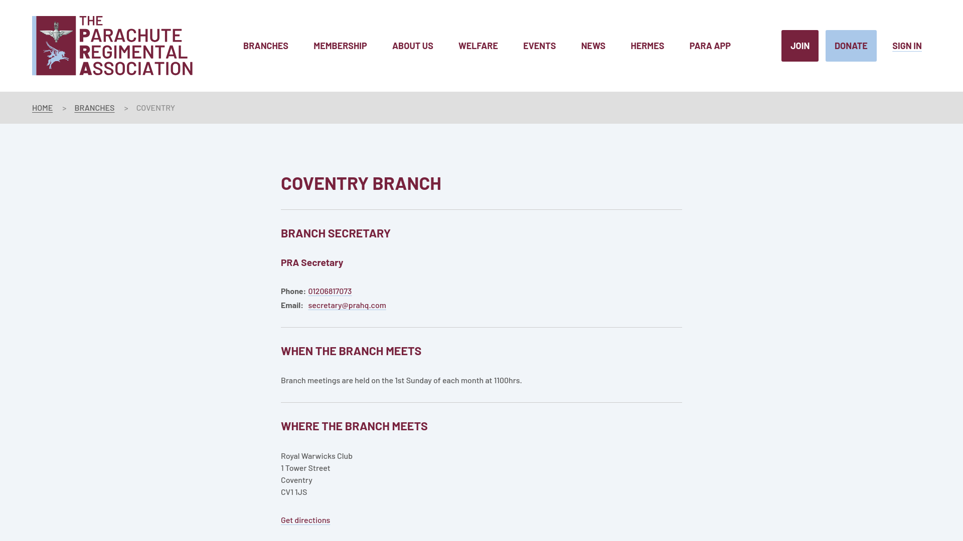Website screenshot
