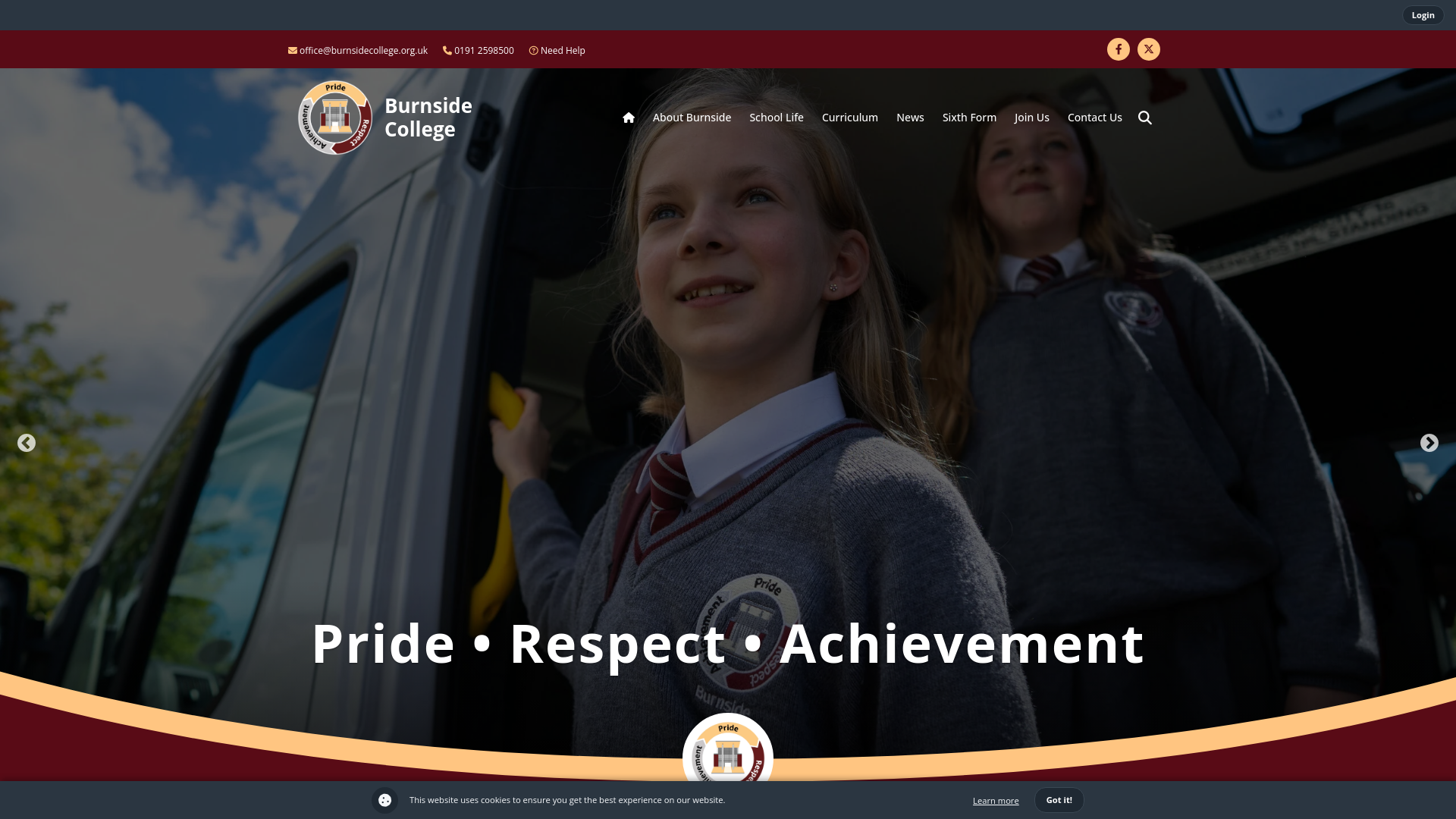 Website screenshot