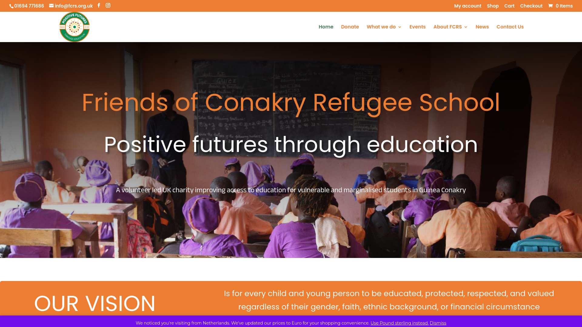 Website screenshot